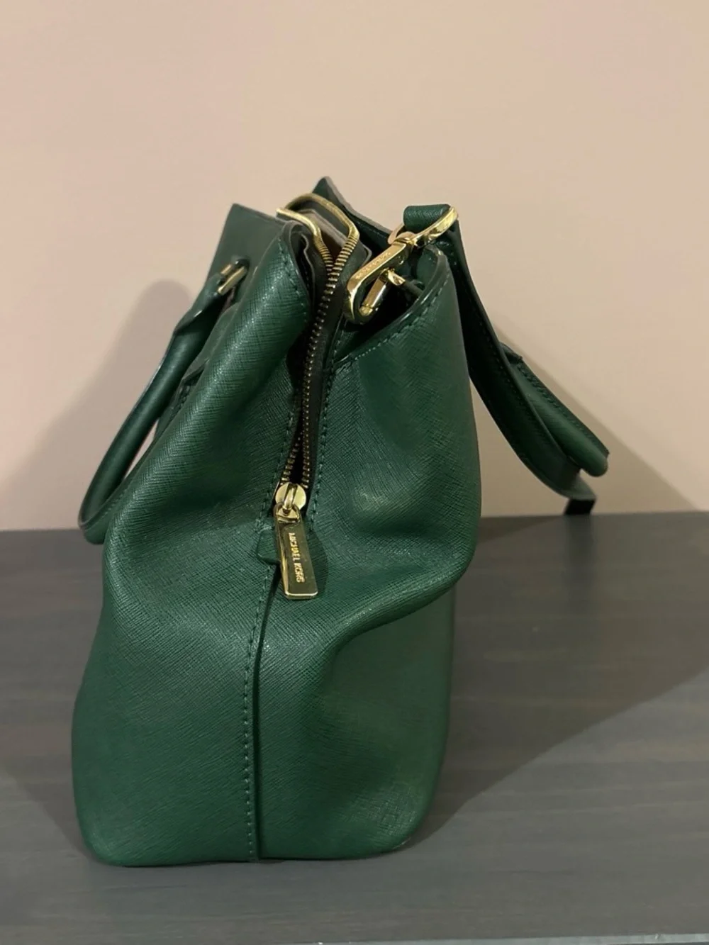 Green Structured Women’s Satchel Handbag by Michael Kors - Picture 2 of 4